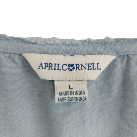 April Cornell Aline Sleeveless Maxi Dress Size Large Like New Cottagecore Boho - Picture 9 of 11